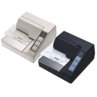 Epson recept printer, dot-matrix printen, printbreedte (max.): 65 mm, snelheid(max): 2.1lps, RS232, ESC/POS, apart bestellen, interface kabel, voeding, kleur: zwart