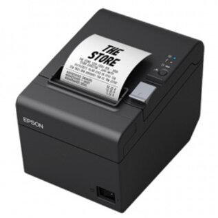 Epson bonprinter , 8 dots/mm (203 dpi), variable papierbreedte (58/ 80 mm), snelheid(max): 250 mm/sec., USB (Type A), Ethernet, afsnijdmechanisme, ESC/POS, ePOS, incl.: kabel (USB), voeding, netsnoer (UK), wandbeugel, kleur: zwart