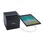 Epson receipt printer, direct thermal, 8 dots/mm (203 dpi), media width (max.): 58 mm, 80 mm, 250 mm/s, USB, Lightning, Ethernet, ESC/POS, ePOS, incl.: power supply unit, power cable (UK), paper width adapter, switch cover, white