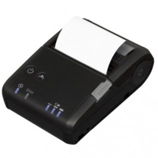 Epson bonprinter , direct thermisch, 8 dots/mm (203 dpi), mediabreedte (max): 58mm, diameter rol (max.): 40mm, snelheid(max): 100 mm/sec., USB, Bluetooth, NFC, emulatie, ePOS, incl.: kabel (USB), voeding, netsnoer (EU), Laadstation, riem clip, accu
