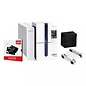 EVOLIS kaartprinter , dubbelzijdig kaart printen, thermal transfer, resolutie: 12 dots/mm (300 dpi), USB, Ethernet, incl.: kabel (USB), voeding, netsnoer, design software , 200 kaarten, lint