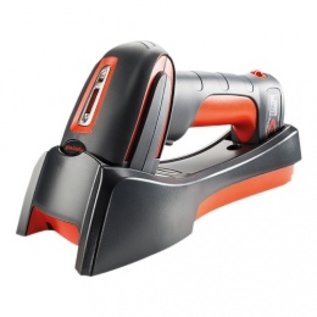 Honeywell Bluetooth scanner , industrie, 2D , Long range, Area Imager, vibratie/ trilling, multi interface (RS232, KBW, USB), IP65, apart bestellen, interface kabel, cradle, voeding, kleur: rood
