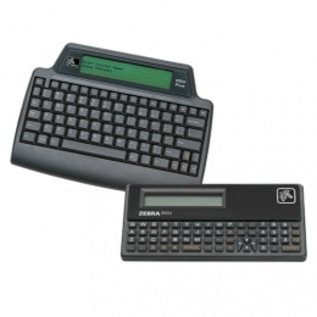 Zebra Compact 62 keys QWERTY keyboard for stand-alone operation of Zebra printers, 2-line LCD display, RS-232 interface, direct power supply from the printer, EPL/ZPL support