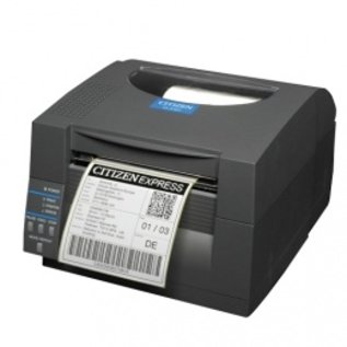 CITIZEN label printer , direct thermisch, resolutie: 8 dots/mm (203 dpi), mediabreedte (max): 104mm, snelheid(max): 150 mm/s, dual interface (RS232, USB), emulatie, EPL, ZPL, Datamax, incl.: netsnoer (EU), apart bestellen, interface kabel, kleur: wit
