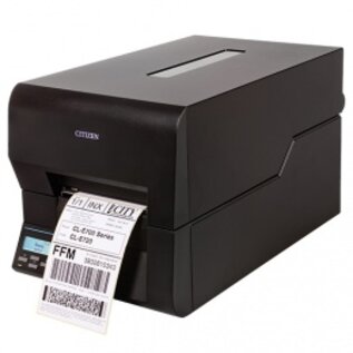 CITIZEN label printer , thermal transfer, resolutie: 12 dots/mm (300 dpi), mediabreedte (max): 118 mm, printbreedte (max.): 104mm, snelheid(max): 150 mm/s, USB, Ethernet