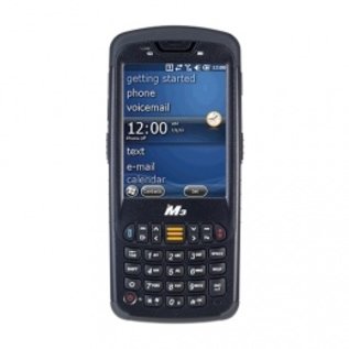 M3 Mobiele dataterminal, 1D, laser, keypad (34 toetsen, alfanumeriek), GPS, Camera (5MP), 8.9 cm (3.5''), Bluetooth, WLAN (802,11a/b/g/n), 3G (UMTS, HSDPA+), Micro SD-Slot, 640x480 pixels, 1GHz, RAM: 512 MB, Flash: 8GB, Win Embedded Handheld 6.5, IP65, incl.