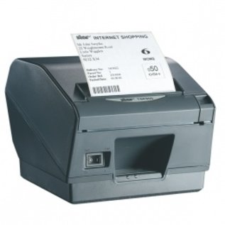 STAR MICRONICS bonprinter , direct thermisch, resolutie: afdruk, 8 dots/mm (203 dpi), mediabreedte (max): 112 mm, printbreedte (max.): 104mm, snelheid(max): 150 mm/s, incl.: afsnijdmechanisme, ESC/POS, Star, apart bestellen, voeding, wit