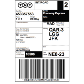 EURO-id Verzend etiket vellum 100 x 150 mm - prijs per doos 6.600 etiketten