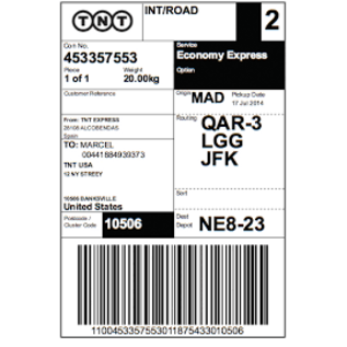 EURO-id Verzend etiket 101 x 152 mm - prijs per doos