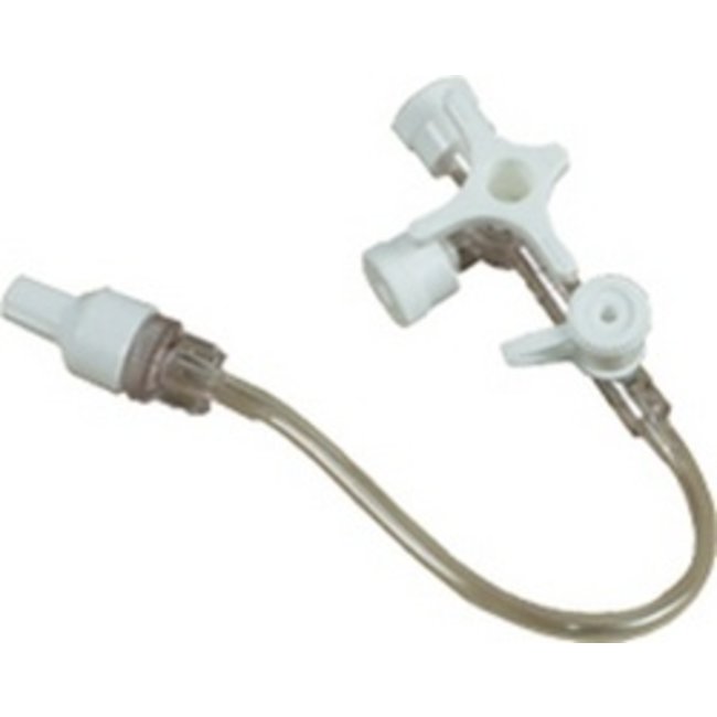 Robinet 3 voies Connecta blanc + rallonge10cm/ 50pc