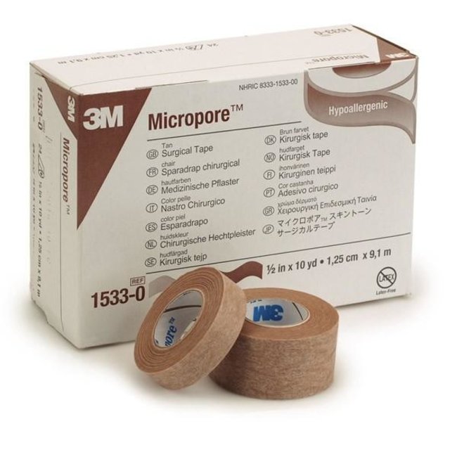 Micropore™ Enduit adhésif chirurgical couleur de peau