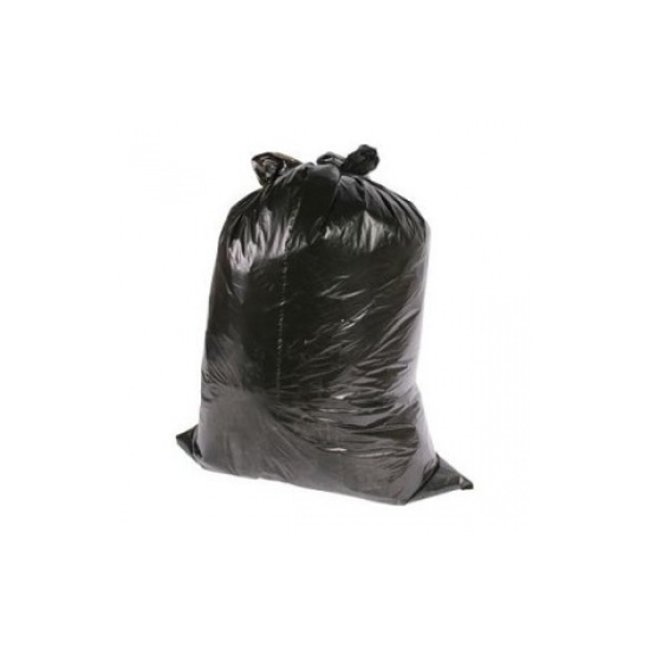 Sac poubelle LDPE 58 x 100cm noir 25pcs en rouleau / 10 x 25pc