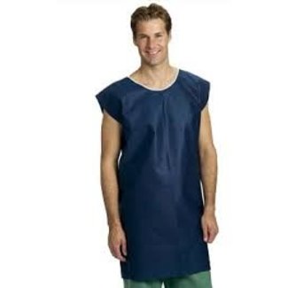 Mölnlycke Patiëntenhemd met korte mouwen - blauw (120st)