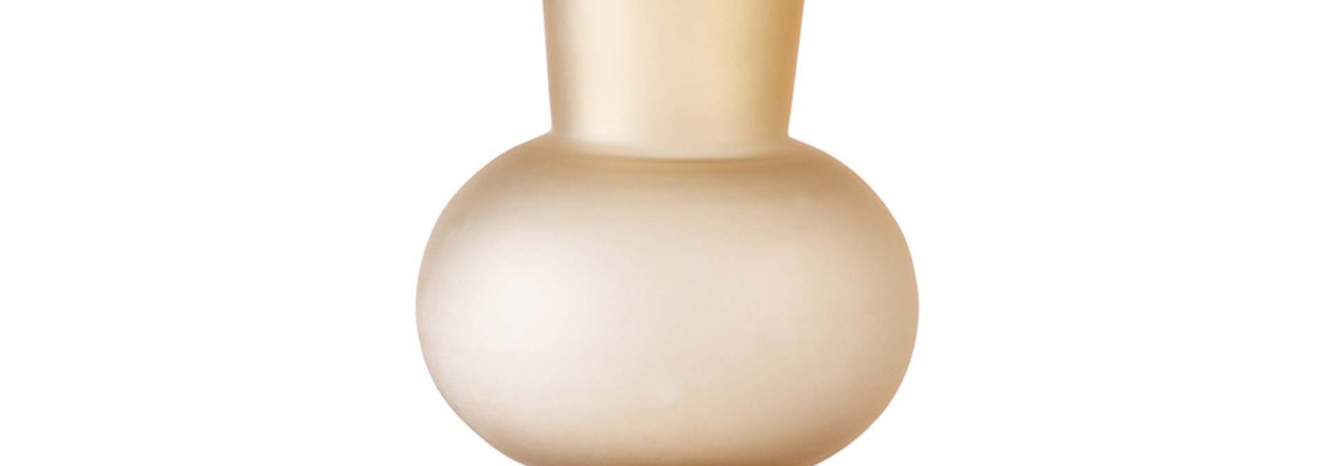 Glass Flower Vase - Matt Peach