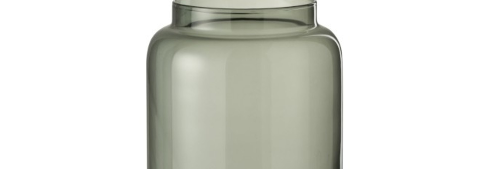 Vaas Recht Lang Glas Grijs Small