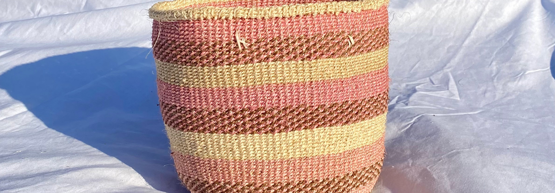 Hadithi Basket - Small colorfull / natural