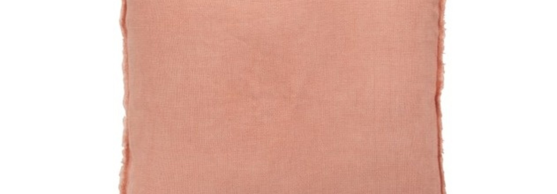 Kussen Stonewashed Linnen Abrikoos