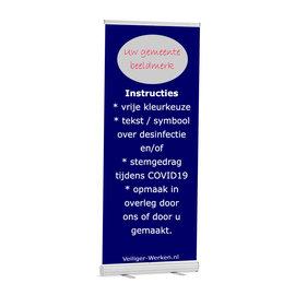 Roll up banner met uw boodschap