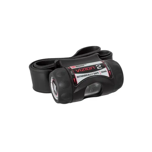 UK Underwater-Kinetics UK Underwater Kinetics 3AAA‑eLED Vizion II - zwart - ATEX - hoofdlamp - Zone 0/21