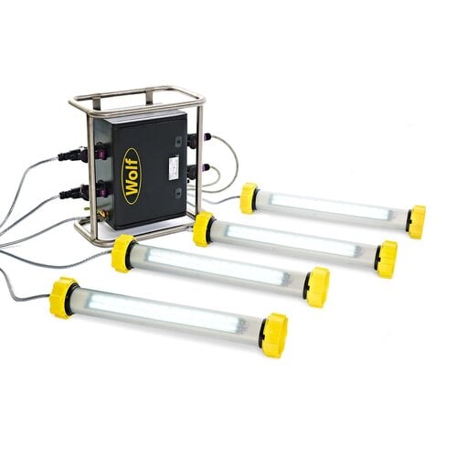 Wolf Wolf LX‑275/T4 - 4 x LX‑400/180LED + GRP Transformator - ATEX - Tank lighting kit - Zone 1/21