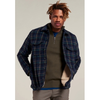 Dstrezzed SHIRT JACKET PLAID CHECK 303532 DARK NAVY