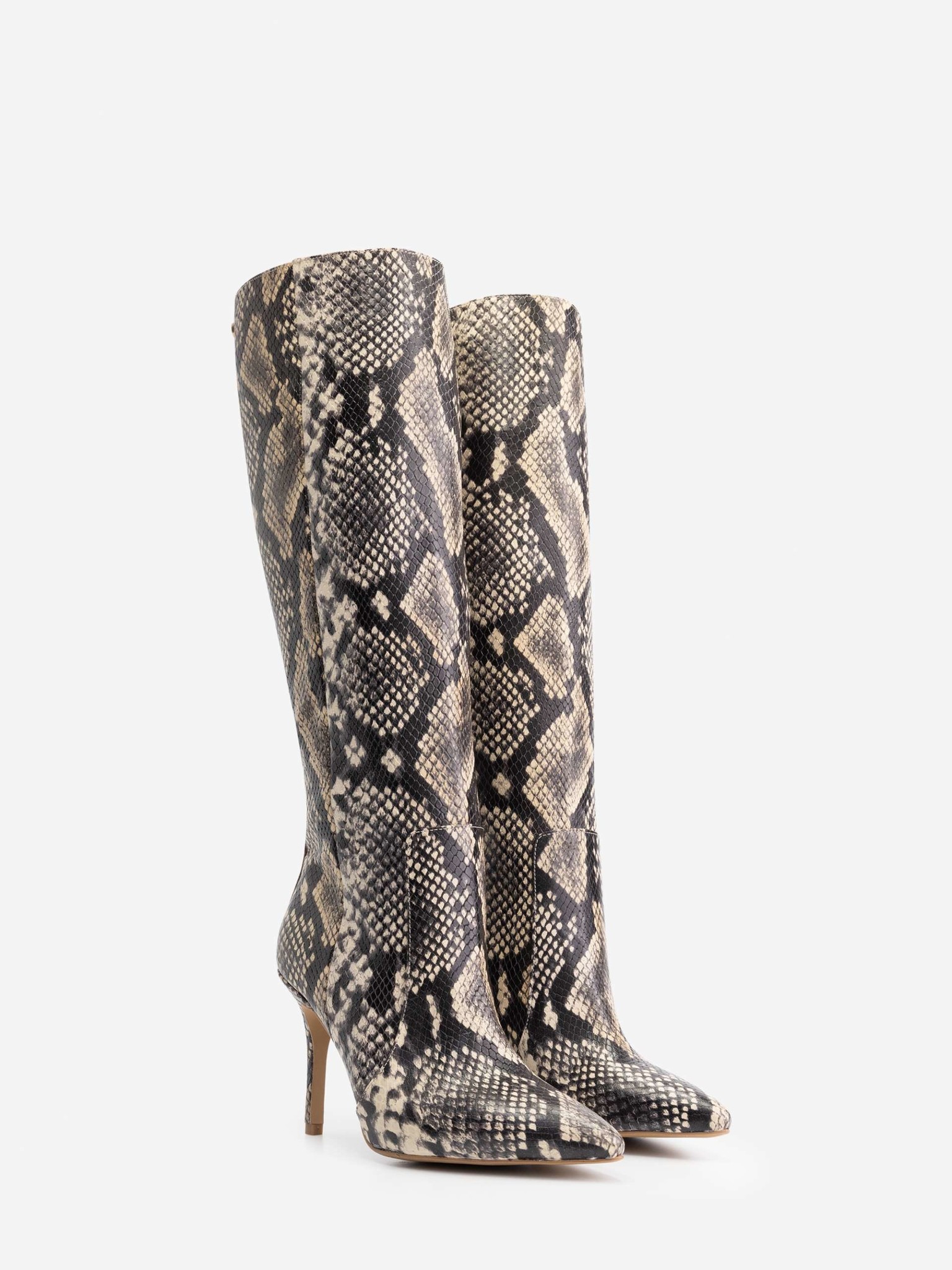 CROCO HIGH BOOTS PEARL/HUMMUS/BLACK - Ti Sento BV
