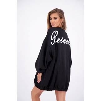 SMOKED SWEATER DRESS TRUE BLACK (ONE 