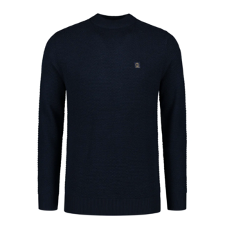 Dstrezzed CREW NECK STRUCTURE KNIT DARK NAVY