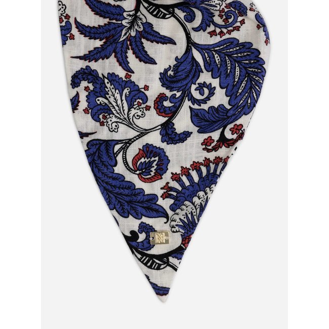 LOTUS SCRUNCHIE ROYAL BLUE/STAR WHITE