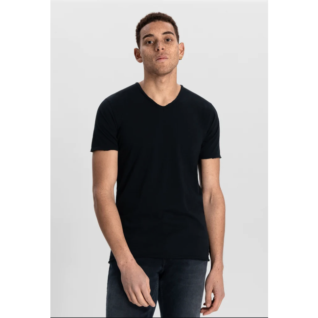 Dstrezzed STEWART SLUB JERSEY BLACK