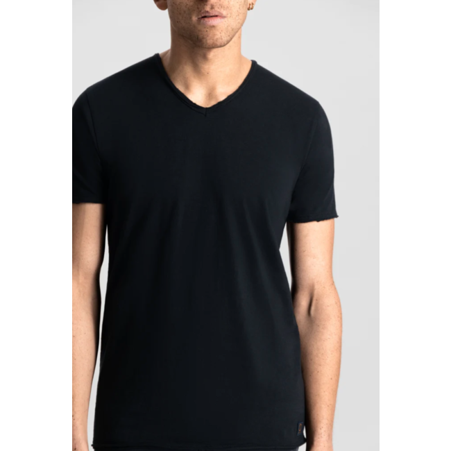 Dstrezzed STEWART SLUB JERSEY BLACK