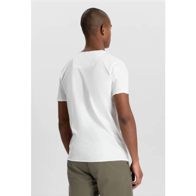 Dstrezzed STEWART V-NECK S/S SLUB JERSEY WHITE
