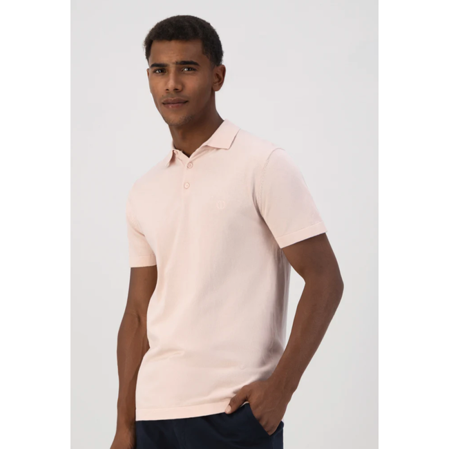 Dstrezzed POLO S/S COTTON KNIT SEPIA ROSE