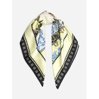 Nikkie SHELLS BANDANA SCARF LIME YELLOW CORAL