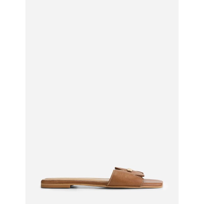 NIKKIE SLIDES COGNAC