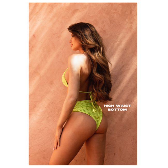 Unique the Label PAIGE BIKINI SET YELLOW GREEN