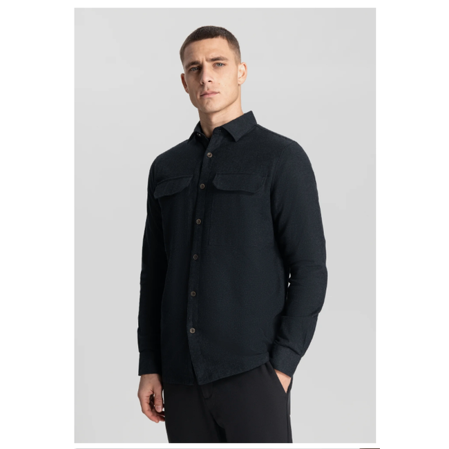 Dstrezzed FRYER SHIRT WITH POCKETS MOONLESS NIGHT
