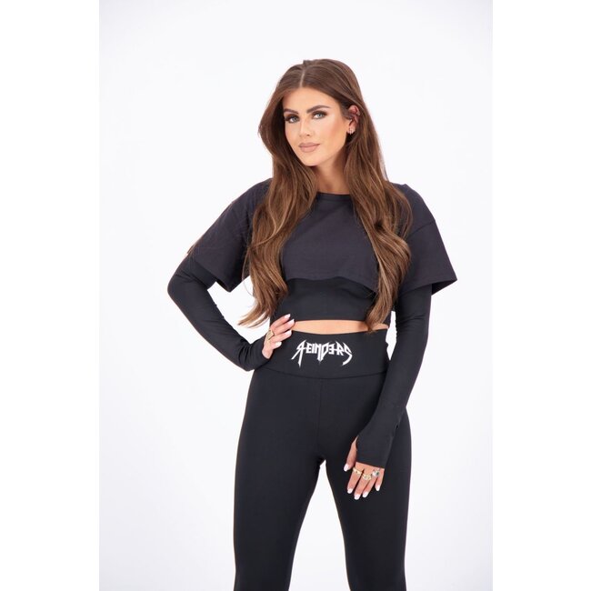 T-SHIRT DOUBLE TRUE BLACK