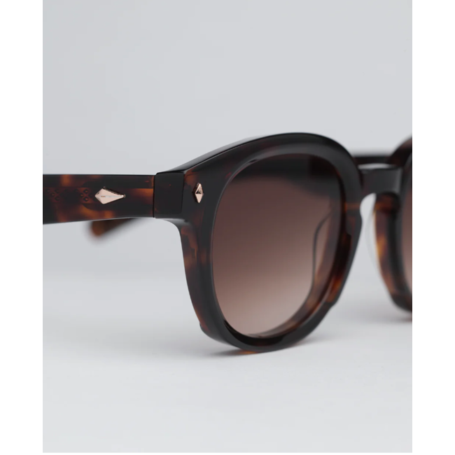 JOHN DALIA GIGI DARK BROWN TORTOISE-ROSE GOLD