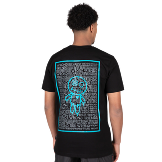 WRONG FRIENDS LUCCA T-SHIRT - BLACK/BLUE