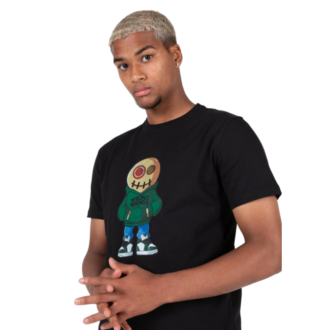 WRONG FRIENDS VALENCIA VOODOO T-SHIRT - BLACK/GREEN