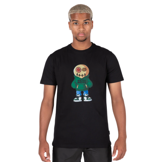 WRONG FRIENDS VALENCIA VOODOO T-SHIRT - BLACK/GREEN