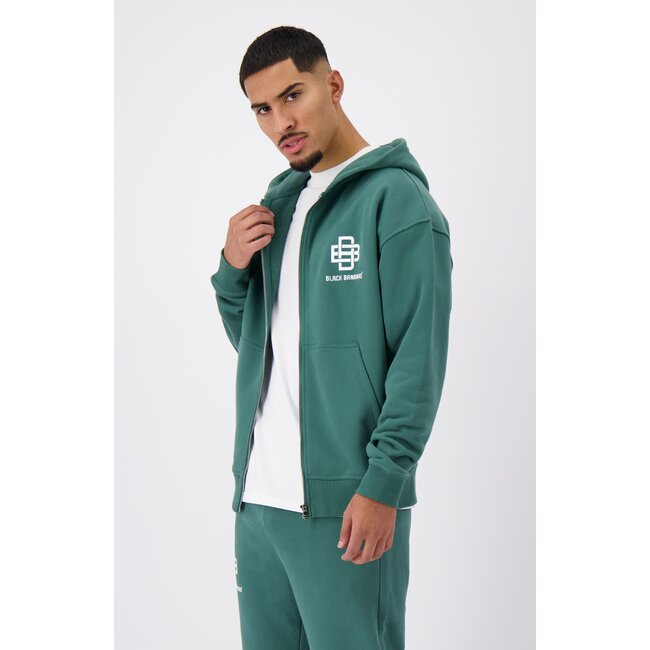 CITY ZIPPER HOODY GREEN