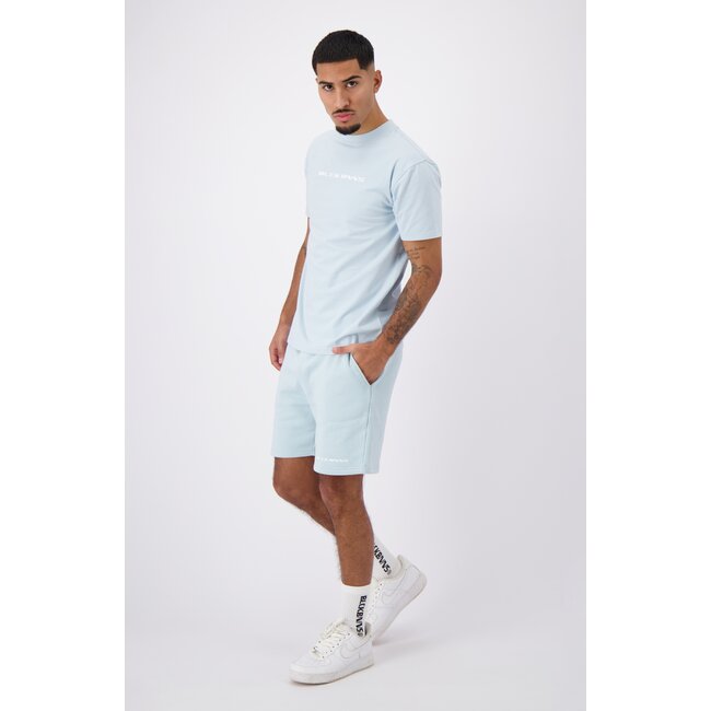 CURSIVE SCRIPT SHORTS ICE BLUE