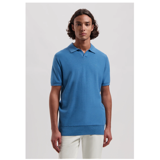 Dstrezzed MERCURY SHORT SLEEVE POLO AEGEAN BLUE