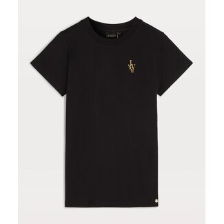 Josh V ZOE EMBROIDERY T-SHIRT BLACK