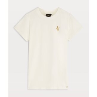 Josh V ZOE EMBROIDERY T-SHIRT OFF WHITE