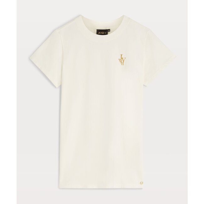 Josh V ZOE EMBROIDERY T-SHIRT OFF WHITE