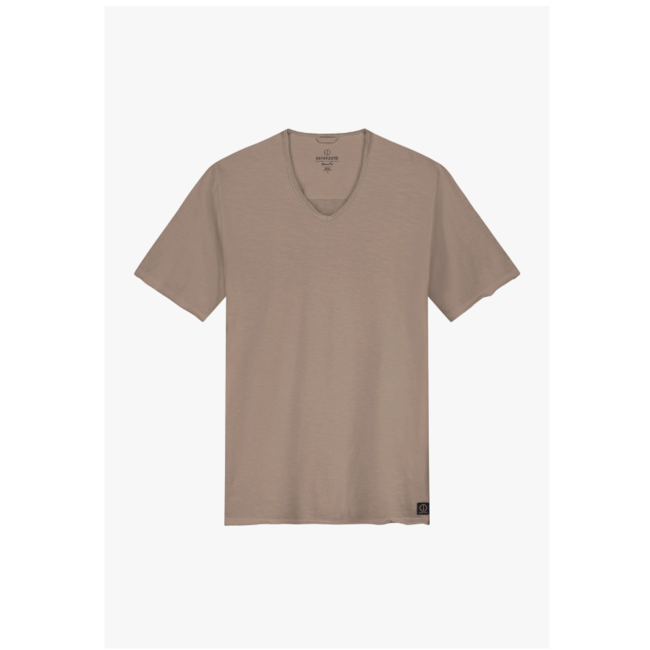 Dstrezzed STEWART V-NECK S/S SLUB JERSEY TIMBER WOLF