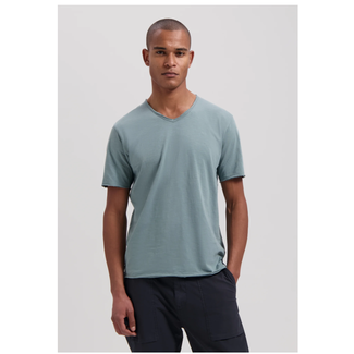 Dstrezzed STEWART V-NECK S/S SLUB JERSEY STORMY SEA